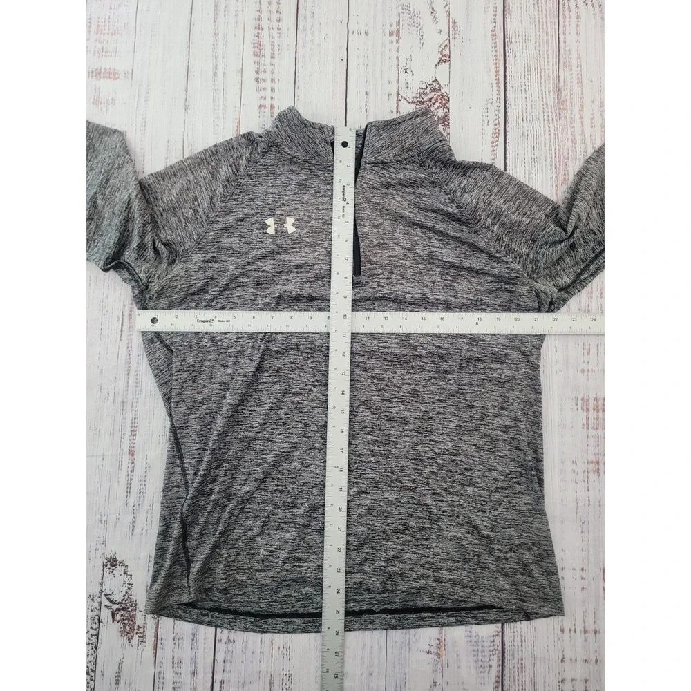 Under Armour HeatGear Gray Quarter Zip Lightweight Pullover Jacket Men's L